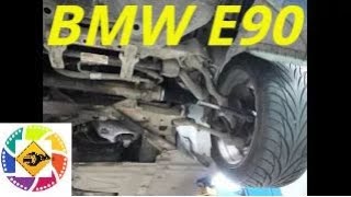 BMW E90 2008 25l Замена рулевых тяги и шаровых replacement of steering rods and ball levers [upl. by Eyk]