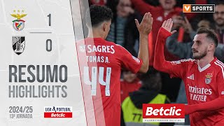 Resumo Benfica 10 Vitória SC Liga 2425 13 [upl. by Tnert751]