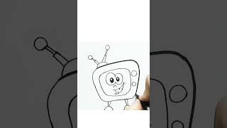 The easiest way to draw a TV [upl. by Aikaj196]