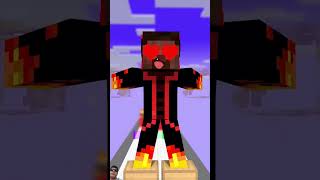 Cargo Skates Run Challenge with Fire Herobrine minecraft minecraftanimation animation [upl. by Jody]