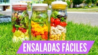 Recetas de ENSALADAS y ADEREZOS faciles ♡ [upl. by Yrelbmik]