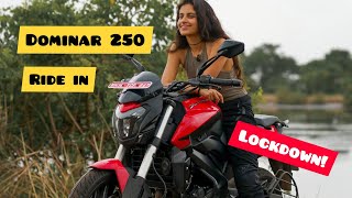 The Dominar 250 review BikeWithGirl style 🤩⛈️ [upl. by Eidson]