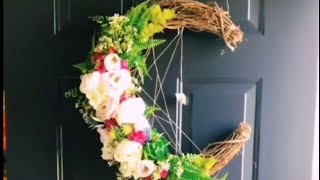 Grapevine Crescent Moon Wreath [upl. by Ailahtan646]