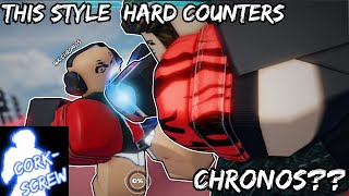 THIS STYLE HARD COUNTERS CHRONOS CORKSCREW  UNTITLED BOXING GAME [upl. by Lyrehc]