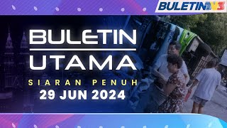 Pemandu Bas Tiada Lesen Memandu Miliki 27 Saman Trafik  Buletin Utama 29 Jun 2024 [upl. by Aisatnaf430]