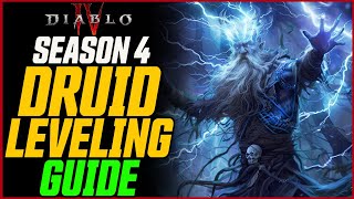 Best Druid Leveling Build 150  Diablo 4 Season 4 Druid Guide [upl. by Sinnoda138]