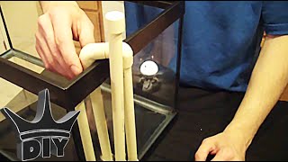 HOW TO DIY Aquarium Overflow PVC TUTORIAL [upl. by Gifford]