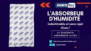 Sekodry® absorbeur Ultra labsorbeur dhumidité indéchirable et sans rejet deau  💦 [upl. by Shantha84]