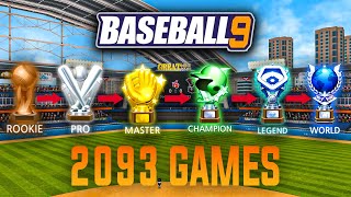 Playing EVERY League In Baseball 9 [upl. by Namqul]