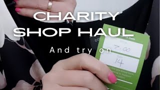 Charity thrift shop haul and try on over 50s [upl. by Portugal]