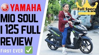 YAMAHA MIO SOUL I 125 FIRST EVER FULL REVIEW TAGLISH [upl. by Tocci]