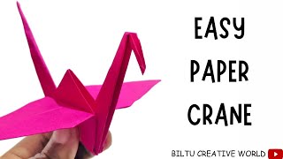 How to Fold Origami Cranes Hanging Mobile Tutorial Origami Crane  Paper Crane [upl. by Ecnal570]