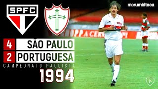 São Paulo 4x2 Portuguesa  1994  ATÉ GOL DE BICICLETA DE JUNIOR BAIANO TEVE NO SHOW TRICOLOR [upl. by Drucy]