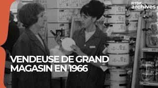 Métier vintage  vendeuse de grand magasin en 1966  RTBF Archives [upl. by Beka618]