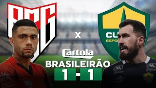 ATLÉTICOGO 1 x 1 CUIABÁ Brasileirão Série A 2022  Parciais Cartola FC 23ª Rodada  Narração [upl. by Abraham979]