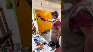 Expressive painting start on toned canvas [upl. by Lewap]