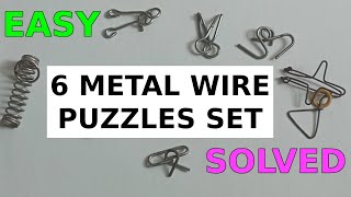 6 Types of Wire Puzzle Solve  Wire Puzzle Solution [upl. by Alrep]