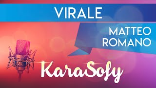 Virale KARAOKE  Matteo Romano karaoke Sanremo 2022 [upl. by Poock]