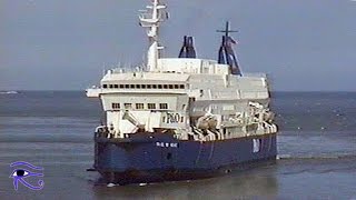 PampO Ferry Pride of Kent 1 approaching Calais July 1994 Fähre [upl. by Columbyne139]