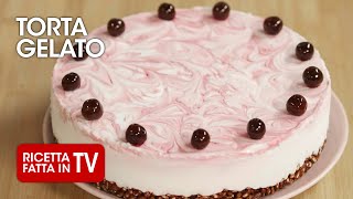 TORTA GELATO ALLAMARENA di Benedetta Rossi  Ricetta TV Fatto in Casa per Voi [upl. by Gnah]