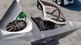 The Crazy Engineering Behind US F35B Monstrously Powerful Vertical Fan [upl. by Enwad495]