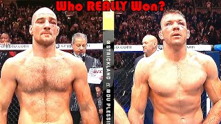 ROBBERY Who REALLY Won Sean Strickland vs Dricus Du Plessis [upl. by Rainah]