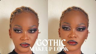 BEGINNER FRIENDLY Gothic Makeup Full Tutorial  FaceByEsssy [upl. by Ydner]