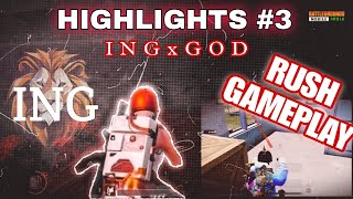 HIGHLIGHTS 3  BGMI ESPORTS PLAYER  IPHONE 12 GAMEPLAY  TEAM ING [upl. by Dnomrej709]