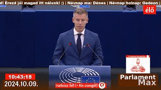 🔴 TELJES VITA Orbán Viktor és Magyar Péter vitája  EU Parlamenti Közvetítés ÉLŐ 20241009 [upl. by Clippard]