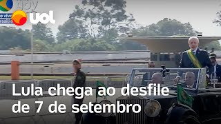 7 de setembro em Brasília Lula chega ao desfile sem a primeiradama Janja [upl. by Naired]