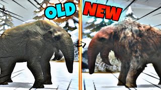 Jurassic world game OLD vs NEW MAX LEVEL UPGRADE  Deinotherium MAX LEVEL [upl. by Shelah]