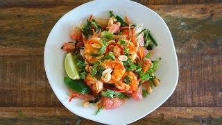 Pomelo Salad With Prawns [upl. by Ecinnahs]