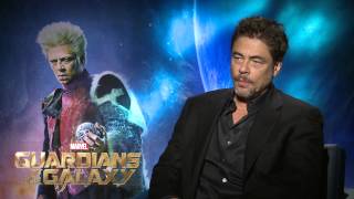 Marvels quotGuardians of the Galaxyquot  Benicio Del Toro Interview [upl. by Amias353]