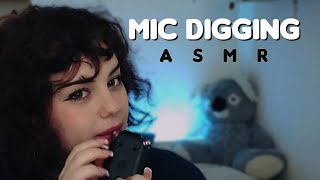 ASMR Mic digging with Intense Mouth Sounds  LensCamera tapping 💫 [upl. by Nerol]