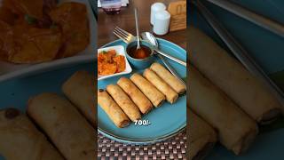 Rs700 ke Spring Rolls vs Rs 60 ke Spring Rolls  Cheap Vs Expensive Food in Delhi 😍 [upl. by Rekyr]