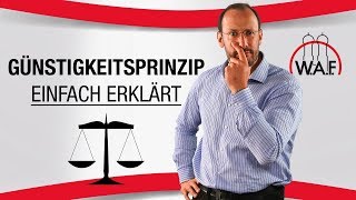 Günstigkeitsprinzip einfach erklärt Was ist das Günstigkeitsprinzip  Betriebsrat Video [upl. by Anetsirhc]