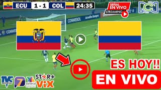 Ecuador vs Colombia en vivo donde ver a que hora juega Ecuador Colombia Tornero Preolímpico Sub 23 [upl. by Odnalro]