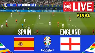 🔴LIVE  ENGLAND vs SPAIN I UEFA EURO 2024 FINAL MATCH I FULL MATCH STREAMING I eFOOTBALL PES 21 [upl. by Yemane378]