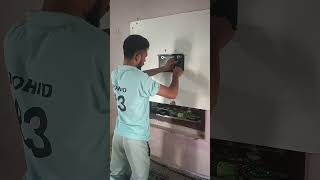 TCL TV unboxing installation tvtclsmarttv4kshortssubscribetechnical [upl. by Yajiv]