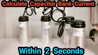 How to calculate current from kvar rating of capacitor bank  Electrical platform [upl. by Cooke858]