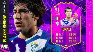 FUTURE STARS TONALI PLAYER REVIEW  91 FUTURE STARS TONALI WORTH IT  FIFA 20 Ultimate Team [upl. by Einahpts473]