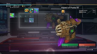 No Mans Sky  Brown S Class Alien Pistol with Purple Crystal Multitool [upl. by Suollecram]