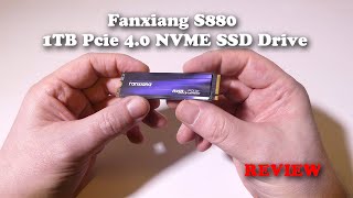 Fanxiang S880 1TB PCIe 40 NVME SSD Drive REVIEW [upl. by Nothgiel969]