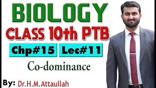 Codominance and Incomplete dominance  Chapter  15  Biology Class 10th  Lec 11 [upl. by Sueahccaz]