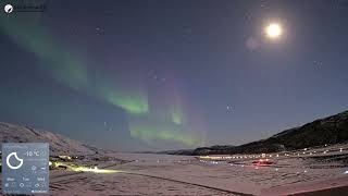 Kangerlussuaq Aurora Timelapse  April 15 2024 [upl. by Annoved]