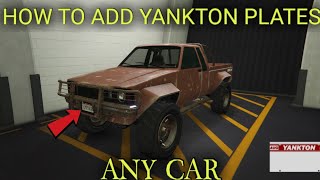 💥HOW TO ADD YANKTON PLATES TO ANY CAR💥😂 GTA 5 ONLINE GLITCHES [upl. by Niabi]