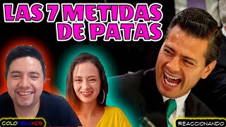 Reacción a las 7 PEORES CAGADAS DE PEÑA NIETO EX PRESIDENTE DE MEXICO [upl. by Haelahk]