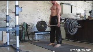 Mehdi From StrongLifts Deadlifting 400lb For Reps [upl. by Nolie412]