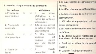 SVT 1AC Les fossiles et la fossilisation Exercices supplémentaires [upl. by Tivad]