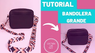 DIY BANDOLERA GRANDE  COMO HACER UNA BANDOLERA  BOLSO BANDOLERA [upl. by Abernon501]